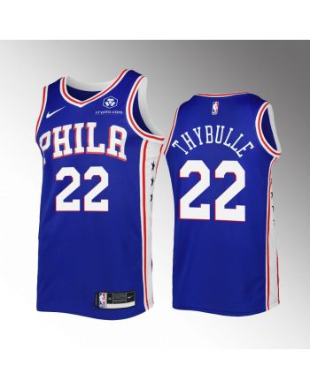 Matisse Thybulle 22 2022-23 Philadelphia 76ers Royal Icon Edition Jersey Swingman