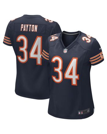 Walter Payton 34 Chicago Bears Women Game Retired Jersey - Navy