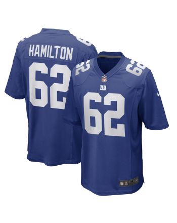 Devery Hamilton New York Giants Game Player Jersey - Royal