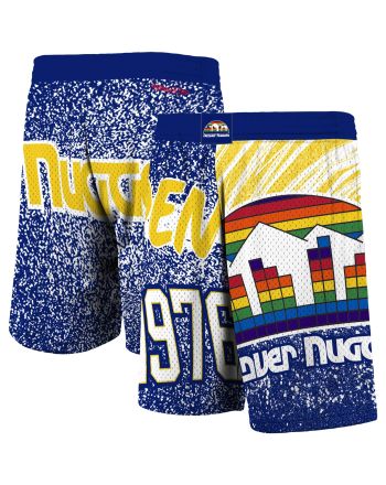 Denver Nuggets Hardwood Classics Jumbotron Sublimated Shorts