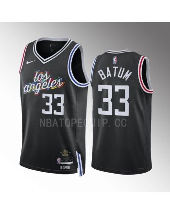 Los Angeles Clippers Nicolas Batum 33 2022-23 City Edition Black Jersey Swingman