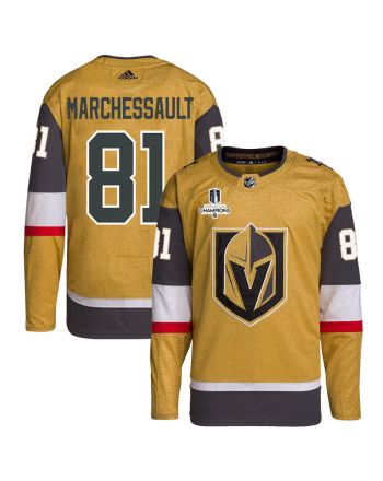 Jonathan Marchessault 81 Vegas Golden Knights Stanley Cup 2023 Champions Patch Home Breakaway Men Jersey - Gold