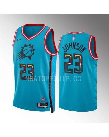 Phoenix Suns Cameron Johnson 23 2022-23 City Edition Turquoise Jersey Swingman