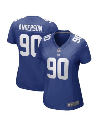 Ryder Anderson New York Giants Women's Game Player Jersey - Royal