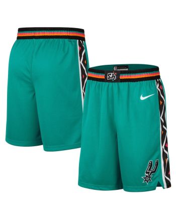 San Antonio Spurs 2022/23 City Edition Swingman Shorts - Turquoise