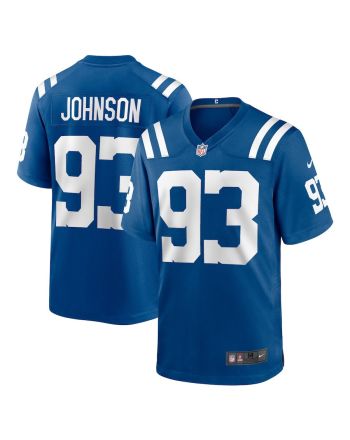 Eric Johnson 93 Indianapolis Colts Men Game Jersey - Royal