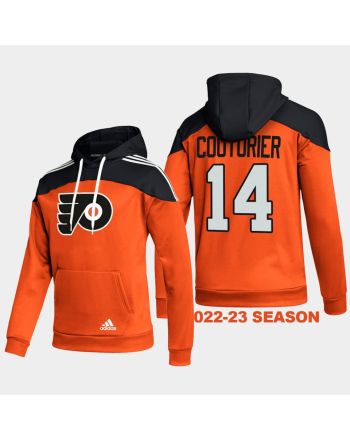 Philadelphia Flyers 14 Sean Couturier 2022-23 Stylish Orange Hoodie Pullover