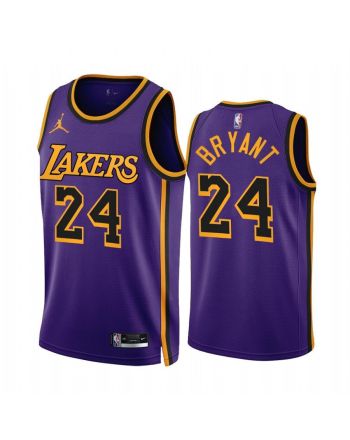 Kobe Bryant 2022-23 Los Angeles Lakers Purple 24 Statement Edition Jersey - Men Jersey