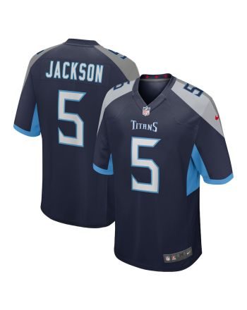 Kearis Jackson 5 Tennessee Titans Men Team Game Jersey - Navy