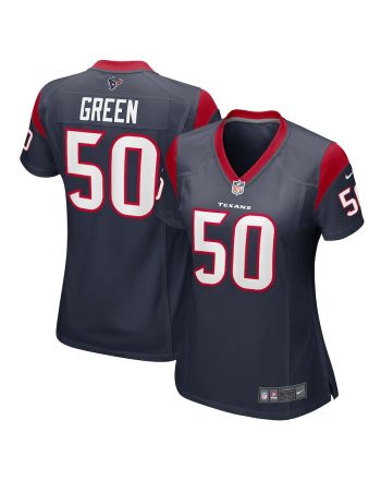 Kendrick Green 50 Houston Texans Women Team Game Jersey - Navy