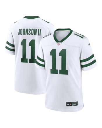 Jermaine Johnson II 11 New York Jets Game Men Jersey - Spotlight White