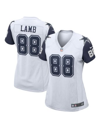 CeeDee Lamb 88 Dallas Cowboys Women's 2nd Alternate Game Jersey - White