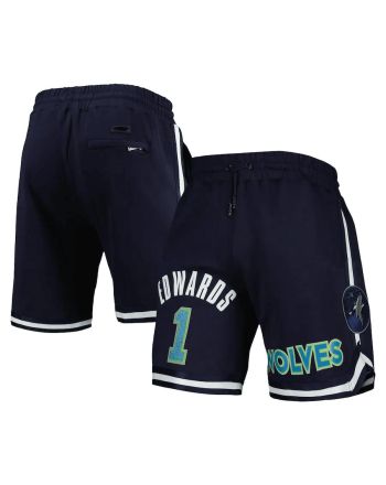 Anthony Edwards 1 Minnesota Timberwolves Navy Team Player Shorts - Men