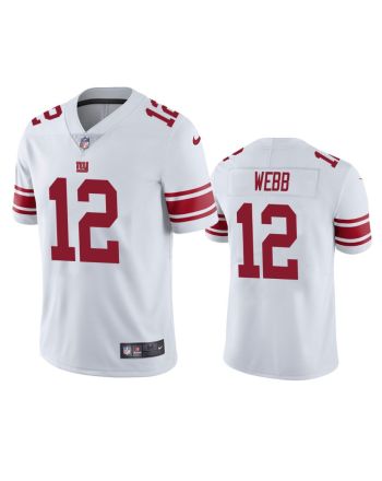 Davis Webb 12 New York Giants White Vapor Limited Jersey