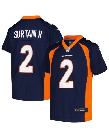 Patrick Surtain II 2 Denver Broncos YOUTH Game Jersey - Navy