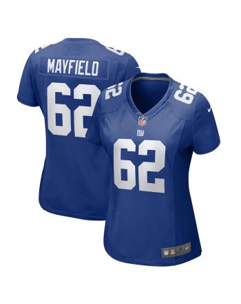 Jalen Mayfield 62 New York Giants Women Game Jersey - Royal