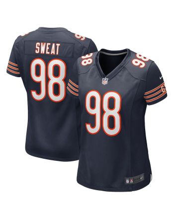 Montez Sweat 98 Chicago Bears Game Women Jersey - Navy