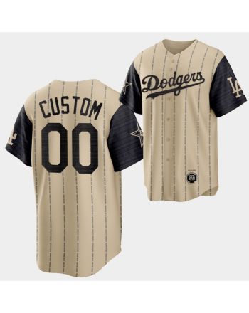 2022-23 Black Heritage Night Los Angeles Dodgers Custom 00 Gold Jersey Exclusive Edition