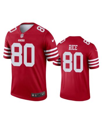 San Francisco 49ers 80 Jerry Rice 2022-23 Legend Scarlet Jersey - Men's