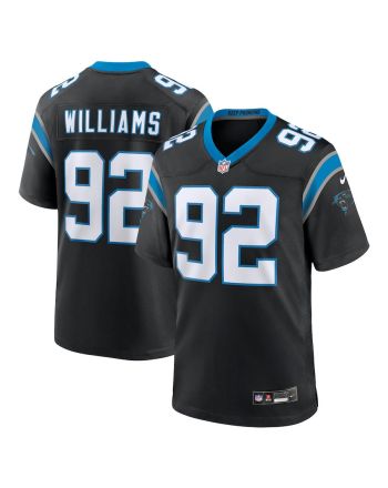 Raequan Williams 92 Carolina Panthers Team Game Men Jersey - Black