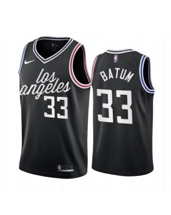 Nicolas Batum 2022-23 Los Angeles Clippers Black 33 City Edition Jersey Cursive - Men Jersey