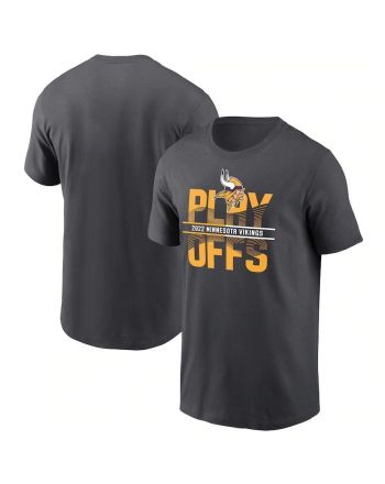 Minnesota Vikings 2022 NFL Playoffs Iconic T-Shirt - Anthracite