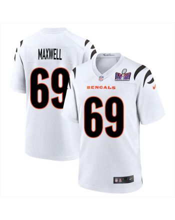 Devonnsha Maxwell 69 Cincinnati Bengals Super Bowl LVIII Men Away Limited Jersey - White