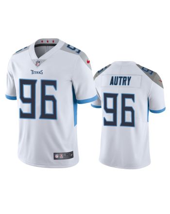 Denico Autry 96 Tennessee Titans White Vapor Limited Jersey