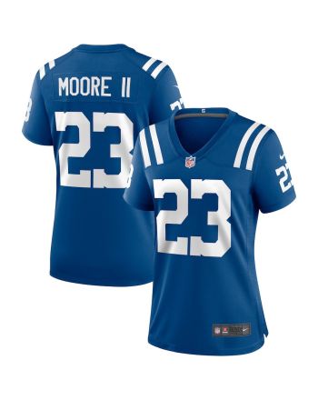 Kenny Moore II 23 Indianapolis Colts Women Game Jersey - Royal