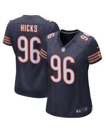 Akiem Hicks 96 New York Giants Women Game Jersey - Navy