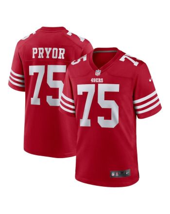 Matt Pryor 75 San Francisco 49ers Game Jersey - Scarlet