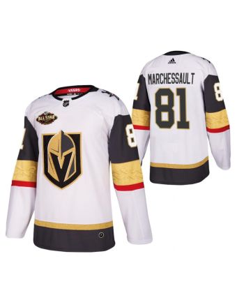 Men Vegas Golden Knights 81 Jonathan Marchessault 2023 All-Star White Jersey Away Jersey