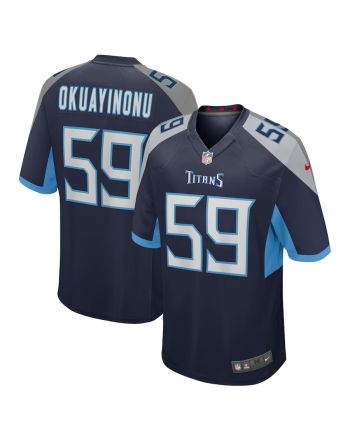 Sam Okuayinonu 59 Tennessee Titans Home Game Player Jersey - Navy