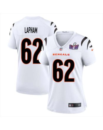 Dave Lapham 62 Cincinnati Bengals Super Bowl LVIII Women Away Limited Jersey - White