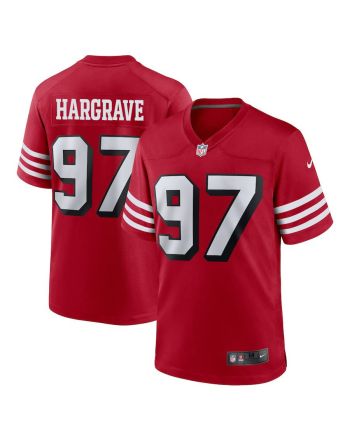 Javon Hargrave 97 San Francisco 49ers Men Alternate Game Jersey - Scarlet