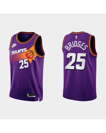 Phoenix Suns Mikal Bridges 25 2022-23 Classic Edition Purple Men Jersey