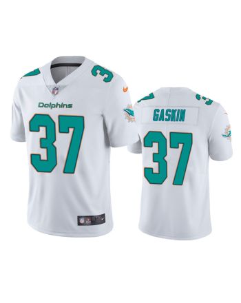 Myles Gaskin 37 Miami Dolphins White Vapor Limited Jersey