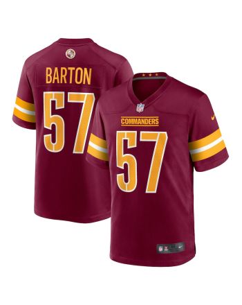 Cody Barton 57 Washington Commanders Game Player Men Jersey - Burgundy