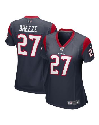 Brady Breeze 27 Houston Texans Women Game Jersey - Navy