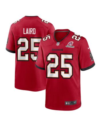 Patrick Laird 25 Tampa Bay Buccaneers 2023 Playoffs Patch Game Men Jersey - Red