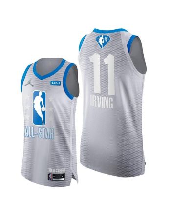 Kyrie Irving 2022 All-Star Grey Blue 75th Jersey Nets 11 - Men