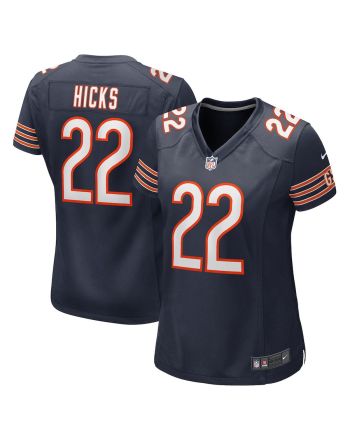 Elijah Hicks 22 New York Giants Women Team Game Jersey - Royal