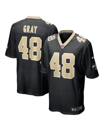 J.T. Gray 48 New Orleans Saints Men Game Jersey - Black