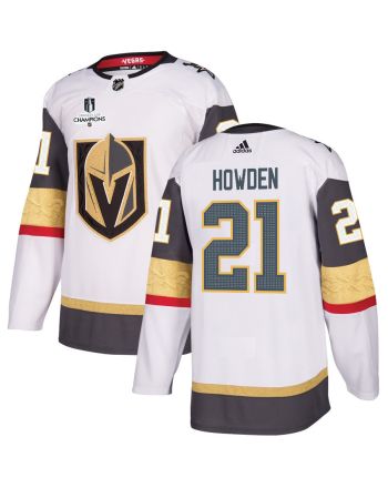 Brett Howden 21 Vegas Golden Knights Stanley Cup 2023 Champions Patch Away Breakaway Men Jersey - White