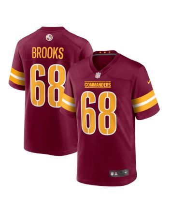 Curtis Brooks 68 Washington Commanders Game Men Jersey - Burgundy