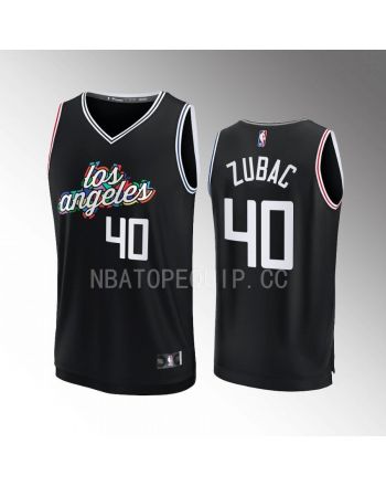 Los Angeles Clippers Ivica Zubac 40 City Edition Jersey 2022-23 Fastbreak Black