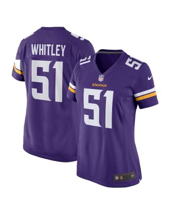 Benton Whitley Minnesota Vikings Women's Home Game Player Jersey - Purple