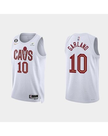 Gold is Back Cleveland Cavaliers 10 Darius Garland 2022-23 Association Edition White Men Jersey