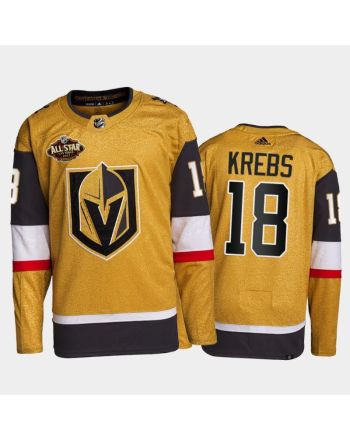 Golden Knights Peyton Krebs 2022 All-star Gold Primegreen Jersey, Men Jersey