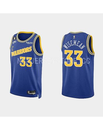 Golden State Warriors 33 James Wiseman 2022-23 Classic Edition Royal Men Jersey